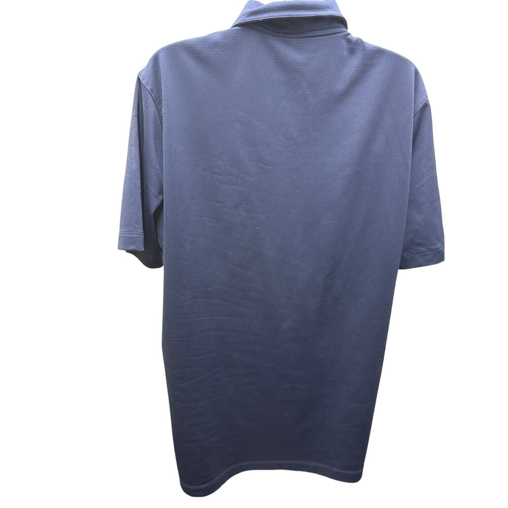 Mens Nike Polo Shirt Blade Collar Dri-Fit Performance Golf Sz L Collared Blue - Picture 3 of 4